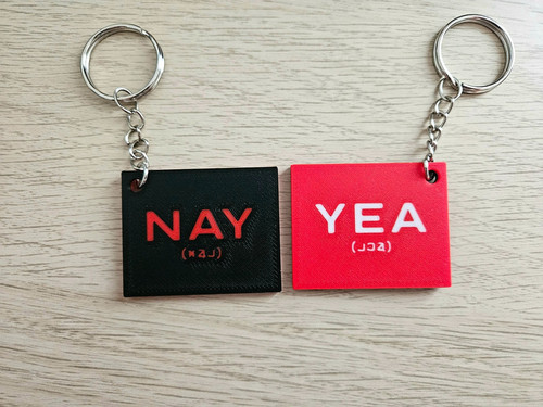 Mcr yea nay printed - or, 3d